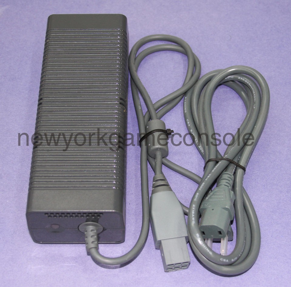 XBox 360 Original AC Adapter Brick With Power Cord 150W Test Working