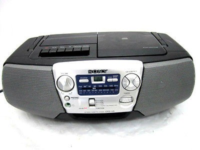 Sony CFD V5 CD Radio Cassette Corde​r Portable Boombox Stereo