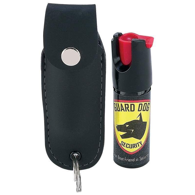   Pepper Spray Black Holster Key Ring Chain Self Defense Security