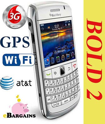 New RIM Blackberry 9700 Bold WHITE 3G WIFI unlocked Cell Phone 4 AT&T 