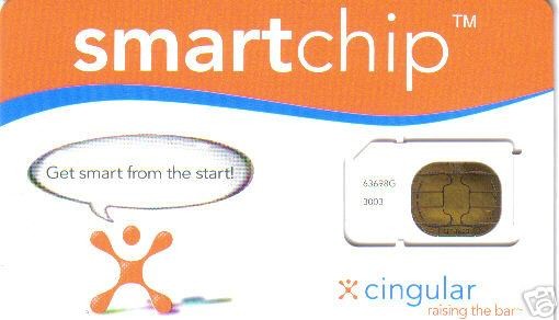 CINGULAR GSM 64K NEW SIM CARD SMART CHIP CELL PHONE