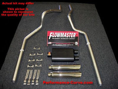 94 01 Dodge Ram Dual Exhaust Mandrel Bent   Flowmaster