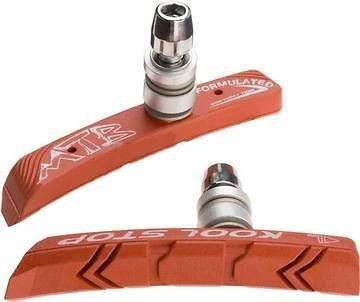 Kool Stop Threaded Mountain Bike Brake Pads Salmon mtn mtb wet weather 