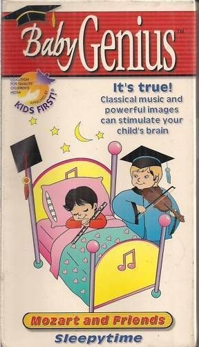 Baby Genius   Mozart and Friends Sleepytime (VHS, 2000)