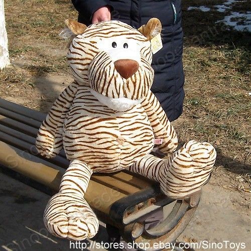 WILD FRIENDS GIANT TIGER STUFFED PLUSH TOY HUGE 40 UK