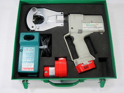 GREENLEE   EK06FT12 Battery Powere​d Quad Point Crimping Tool   Nice 