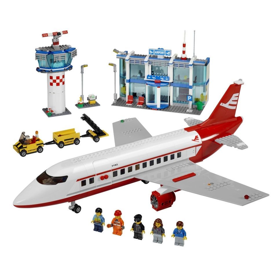 LEGO 3182 City Airport Air Plane Modular Build Easy Start