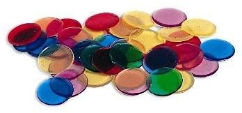 250 TRANSPARENT COUNTERS overhead see color u MATH manipulatives count 