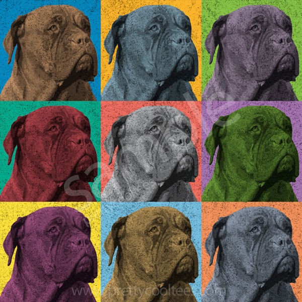 FRENCH MASTIFF Pop Art T Shirt   Dogue de Bordeaux Tee   S to 5XL