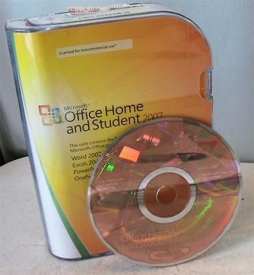 MICROSOFT OFFICE HOME AND STUDENT 2007 SOFTWARE and KEY 09054