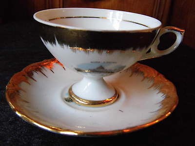 VINTAGE BAVARIA ROMA   S. PIETRO PORCELAIN TEA CUP AND SAUCER SET