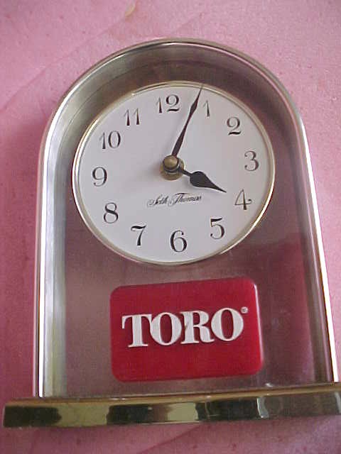 Vintage RARE Toro Lawn mower tractor clock seth thomas bar decor power 