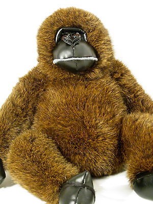 Collector stuff plush Zoo Animal REALISTIC GORILLA MONKEY 14 DAN DEE