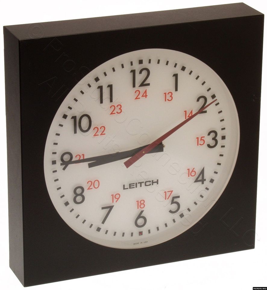   ADC 5112 12 Inch SMPTE/EBU Timecode Analog Broadcast Studio Wall Clock