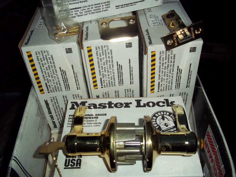 Master Lock 161 35 30 Keyed Lever Door Lock Bright Brass Lever Entry 