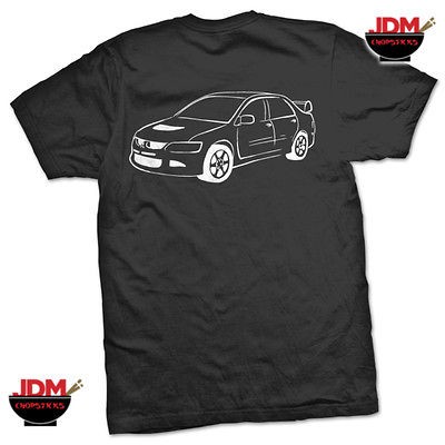 JDM Mad Tyte T Shirt MEDIUM Mitsubishi EVO IX Evolution 9 CT9A 4G63 