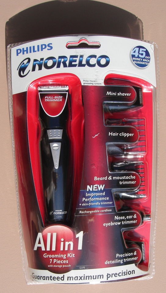 PHILIPS NORELCO G 370 ALL in 1 GROOMING KIT TRIMMER NEW