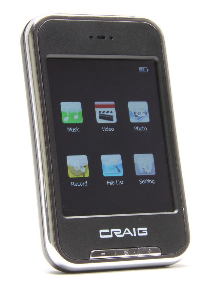 NEW CRAIG  CMP621F PLUS VIDEO PLAYER WITH 2.8 INCH COLOR TOUCH 