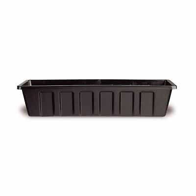 Novelty Mfg. 02188 18 PolyPro Black Plastic Window Box Planter 