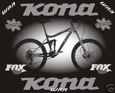 Kona 2010 Coilair Deluxe Mountain Bike Frame Stickers