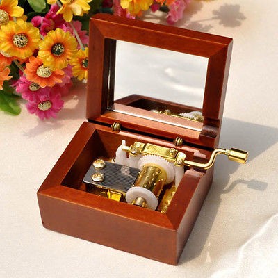   the Rain Hand Crank Music Box from Sankyo Musical Movement design