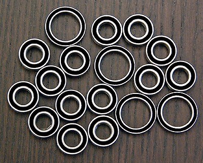 18pcs) MUGEN SEIKI MBX 6 / MBX 6T Rubber Sealed Ball Bearing Set