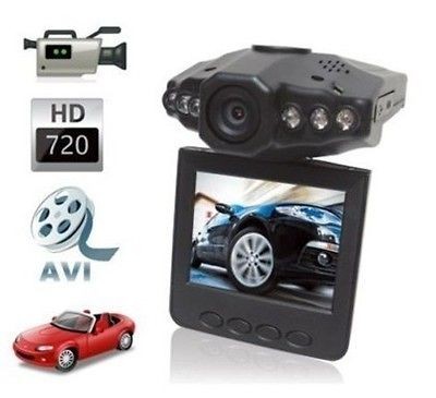 IR LED 270°2.5 TFT LCD Car HD DVR 1/4 color CMOS Camera Audio 