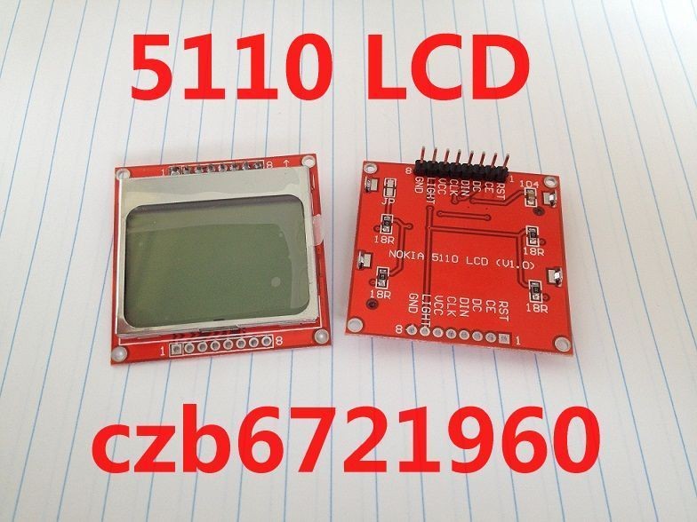 84*48 LCD Module White backlight adapter pcb for Nokia 5110