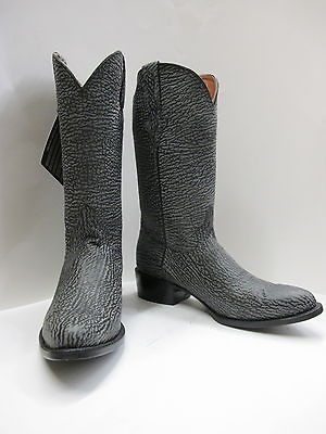 SHARK SKIN DESIGN FULL ALL WAY UP COWBOY BOOTS ROUNDED TOE