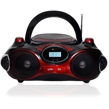 QUANTUM FX PORTABLE AM/FM RADIO CD /  PLAYER BOOMBOX w/ USB/SD/MMC 