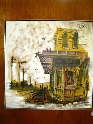 Vanguard Studios Vintage Train Station Painting   Reynolds   #581