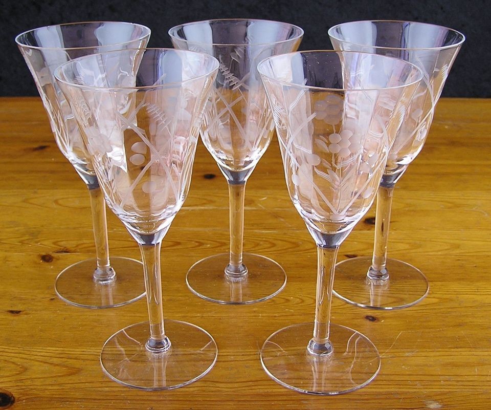 vintage wine glasses