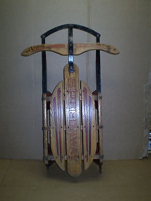 Speedway vintage wooden sled 1950s great find