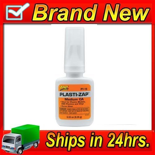 Zap Adhesives PT19 Plastic Zap CA Glue 1/3 oz