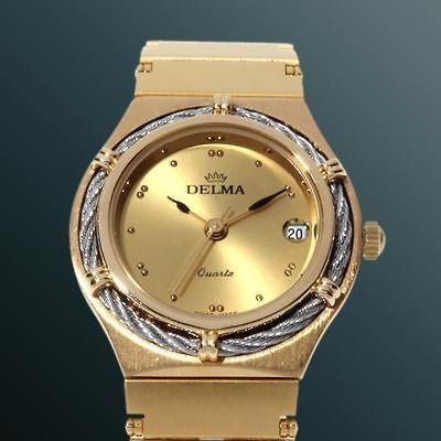 NEW DELMA LADIES SWISS MADE VERONA SERIES STAINLESS STEEL WATCH $3600 