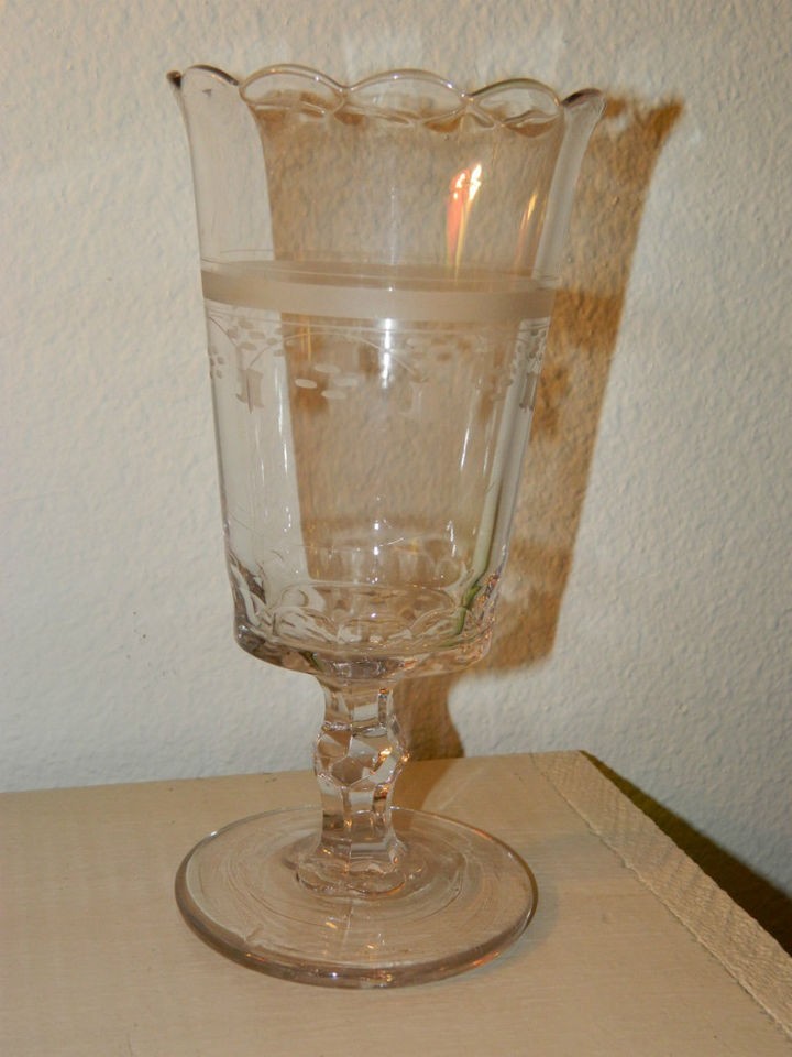 pressed glass spooner in Glassware