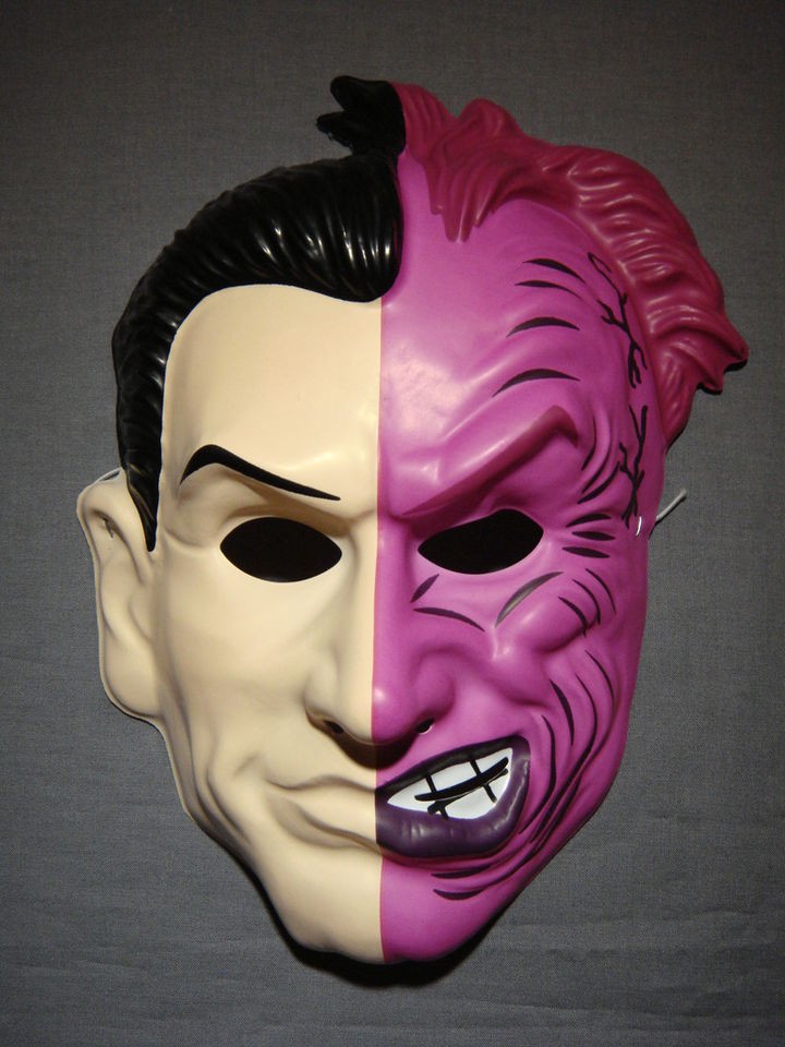 HARVEY TWO FACE MASK PVC BATMAN & ROBIN HALLOWEEN HTF