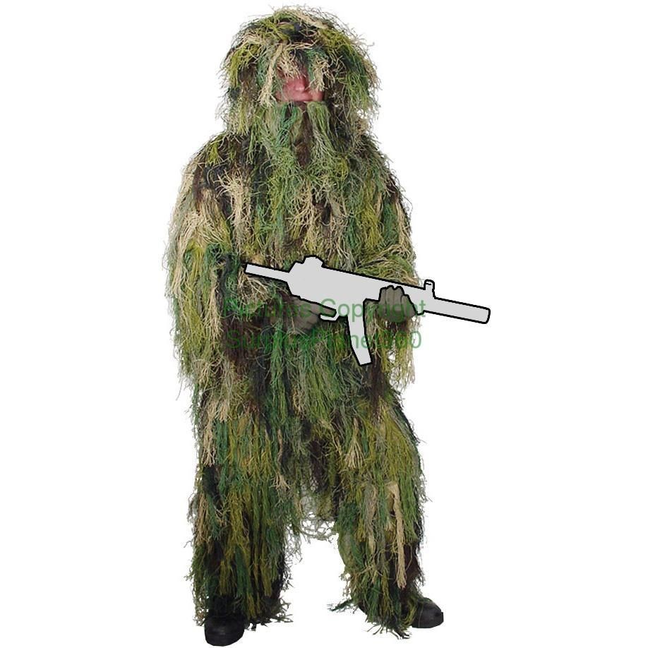 Ghillie Suit M/L  Woodland Camo 4PC Lightweight