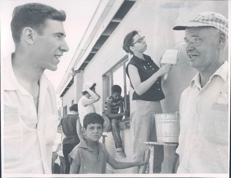 1958 Reverend Darrell Yeane Robert Wood Kids Boys Painting Wall Press 