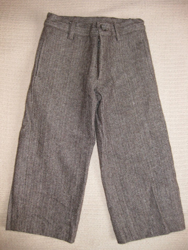 Boys HATCH Brown Tweed Dressy PANTS Sz 2 2T Lined Wool Blend NWOT