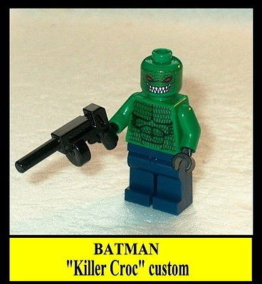 BATMAN Lego Killer Croc w/tommy gun NEW custom (dht) #22