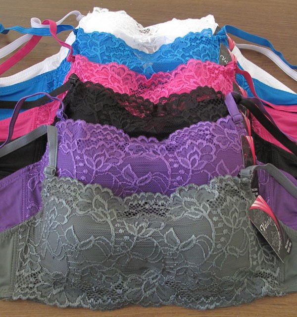   Plain Bandeau Lace Demi 32B, 34B, 36B, 38B, 34C, 36C, 38C 40C Cami Bra