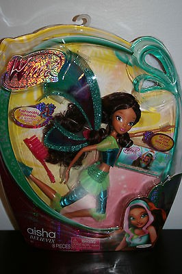 Winx Club Doll Believix Collection Aisha Doll Fairy of Waves 2012 NIB