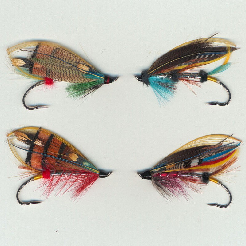 Four Featherwing Atlantic Salmon Flies # 16