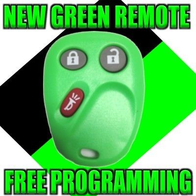 NEW CUSTOM GREEN GM CHEVY GMC REMOTE KEY KEYLESS ENTRY FOB TRANSMITTER 