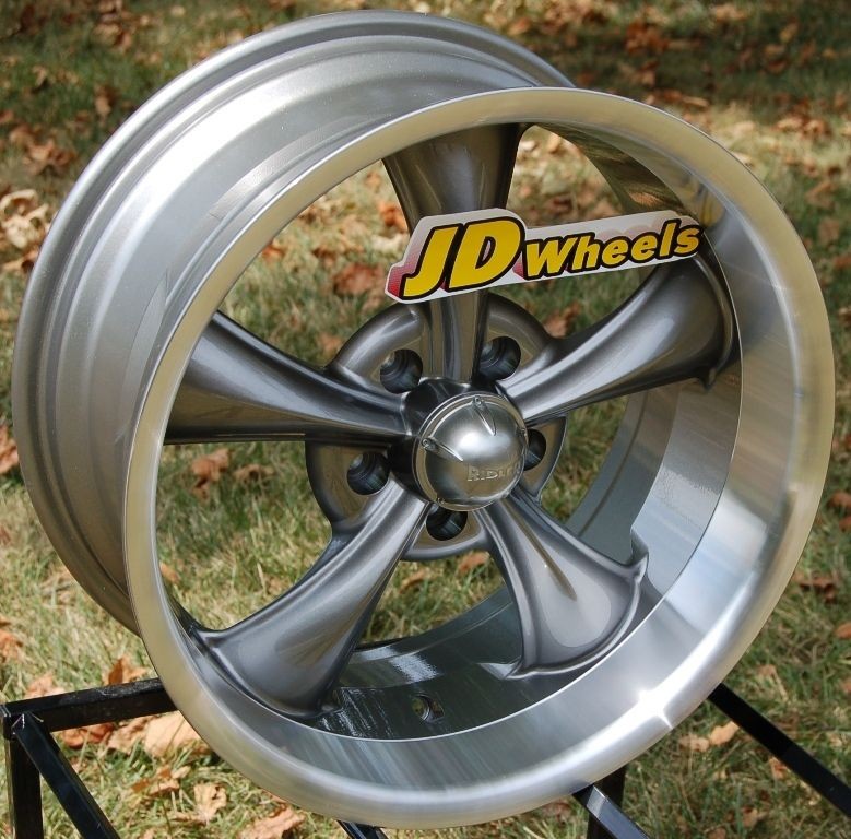 JD Wheels 17x8 RIDLER 695 GRAY Vintage Rim 695 7865G 5x4.5 +0 Mopar 