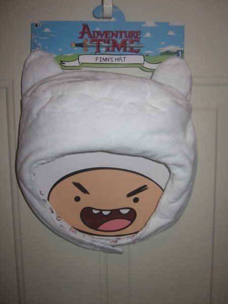 Adventure Time Cartoon Network White Finns Hat Kids NWT New