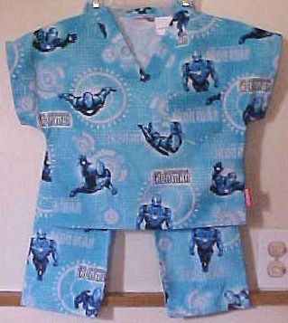 NEW Toddler Iron Man 2 pc Light Blue Scrubs Different Sizes