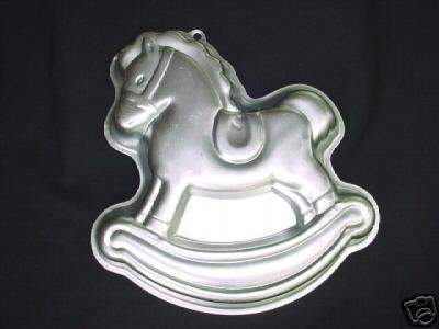   ROCKING HORSE cake pan Merry Go Round PONY mold tin CHRISTMAS HOBBY