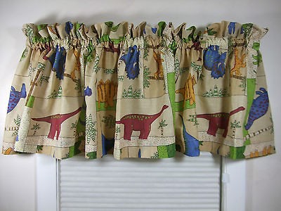 NEW Childrens Boys Room Dinoland Window Valance with Dinosaurs by 